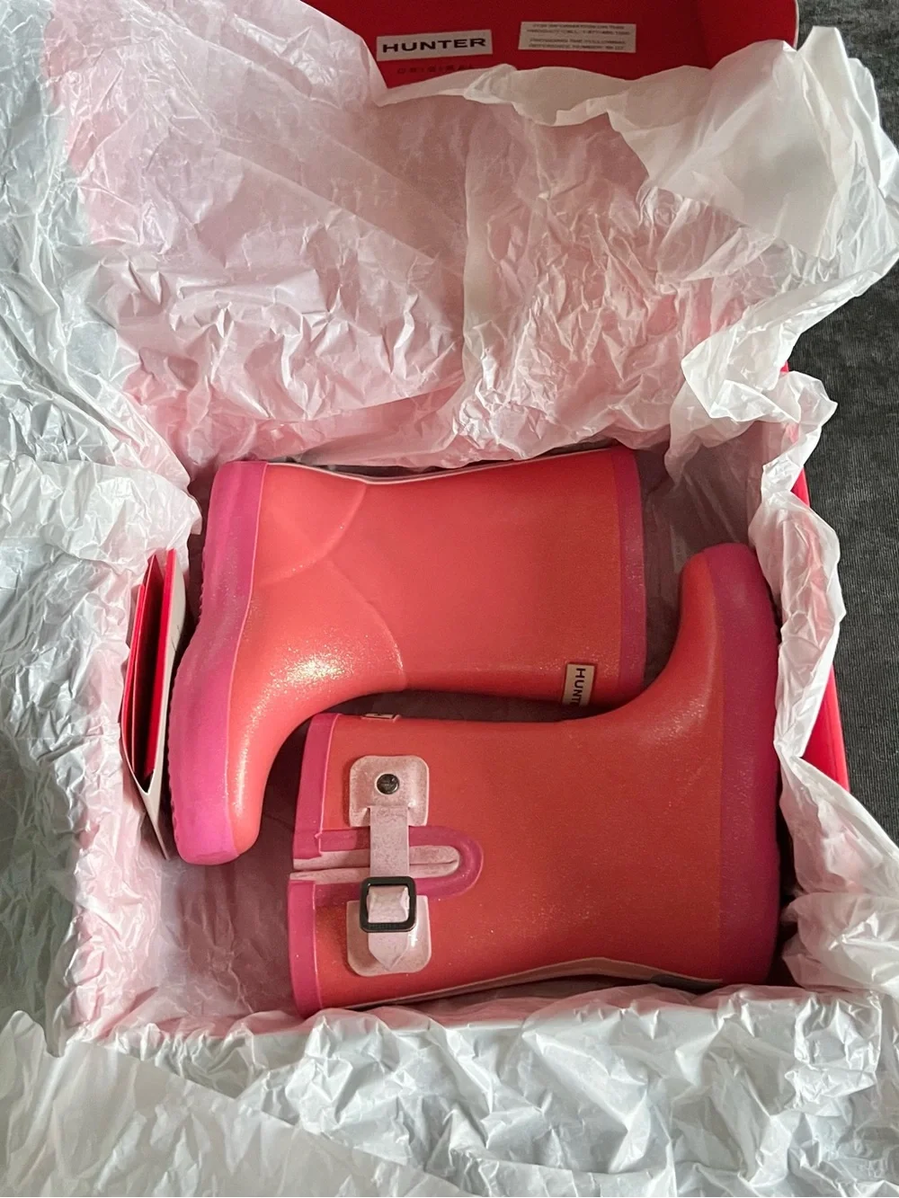 Hunter Kids Starcloud Buckle Boot Size 10